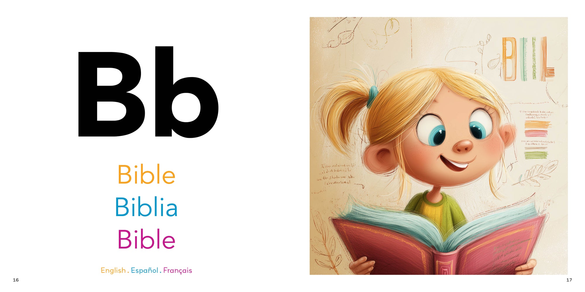 My First Christian Trilingual ABC. Paperback & Hardcover (English, Spanish, and French Edition)