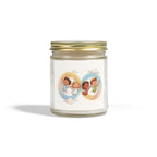 Coconut Apricot Scented Candle (4oz or 9oz) — Several Scents & Unscented, Cute Flying Kids Label